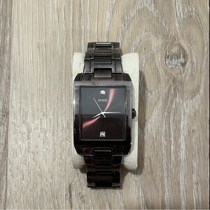 Guess Dark Brown Square Face Watch
